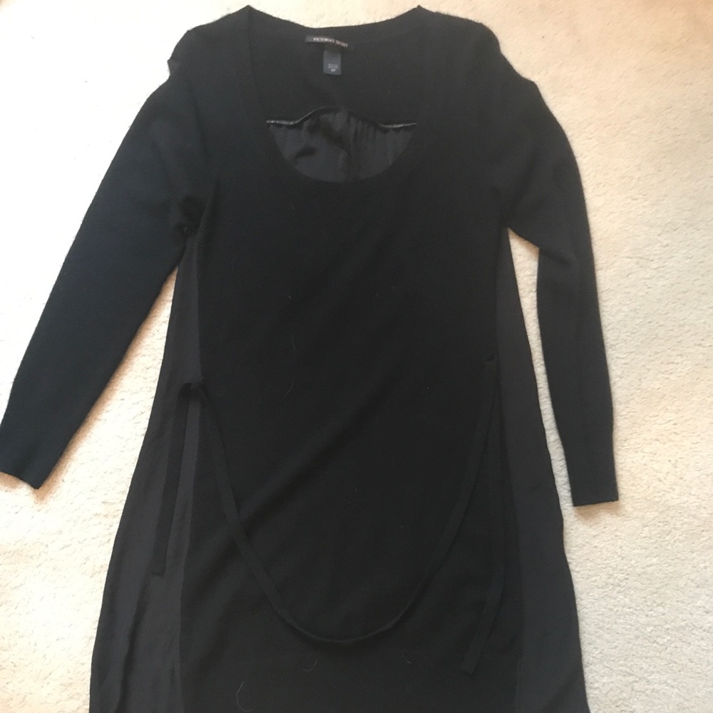Victoria’s Secret black cashmere sweater dress